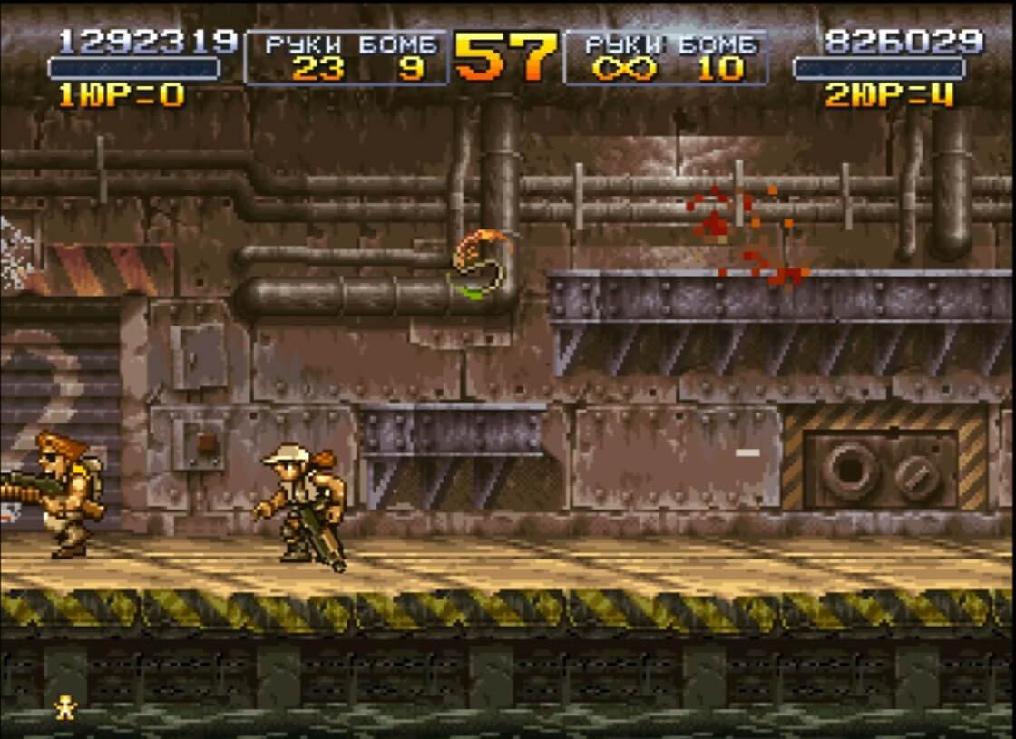 Metal Slug X - геймплей игры на PlayStation